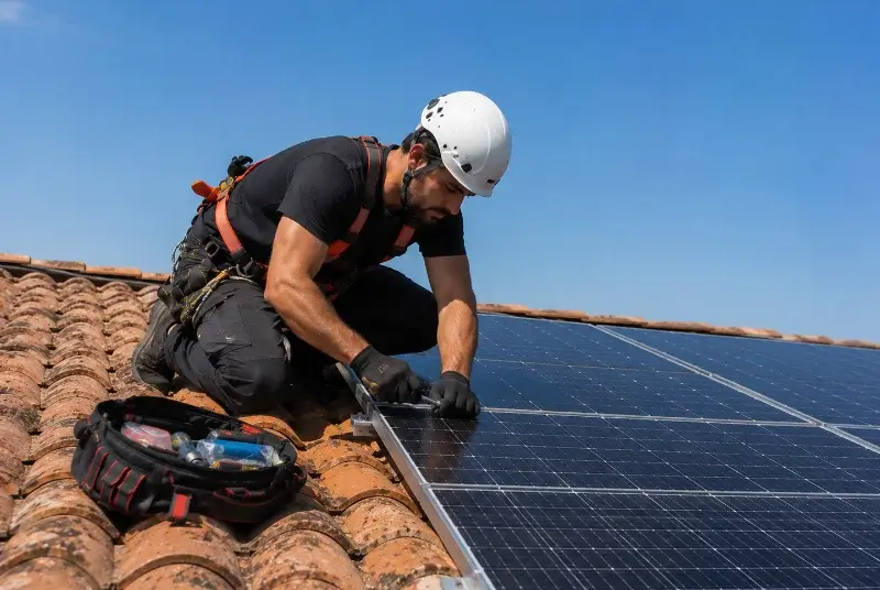 Maintenance et monitoring de panneaux solaires à Téteghem-Coudekerque-Village